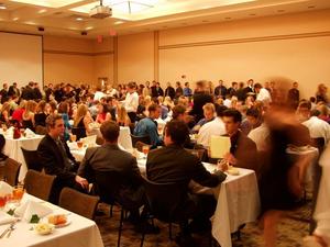 Primary view of [UNT students at Greek Banquet, 3]