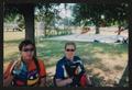 Photograph: [Cyclists Cheri and Janet: Lone Star Ride 2002 event photo]