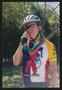Thumbnail image of item number 1 in: '[Cyclist talking on the phone with a confused expression: Lone Star Ride 2003 event photo]'.
