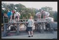 Photograph: [Volunteers setting up a stage: Lone Star Ride 2004 event photo]