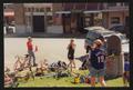 Primary view of [Bikes strewn across the Decatur courthouse lawn: Lone Star Ride 2001 event photo]
