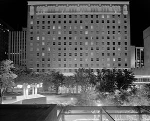 Primary view of object titled '[Hotel Texas in Fort Worth, at night]'.