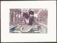 Primary view of [Retro perspective print series by Teel Sale; samurai in the fountain]