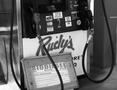 [Biodiesel sign at Rudy's gas pump]