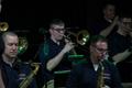 Photograph: [Trumpet and saxophone players at the Jazz Ambassadors Syndicate Perf…