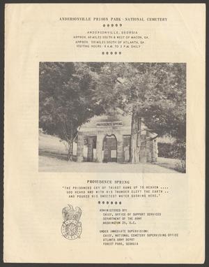 Primary view of object titled '[A national cemetery information program]'.