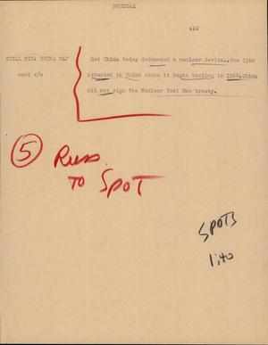 Primary view of object titled '[News Script: Nuclear]'.