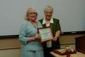 Primary view of [Elsie Wiley presents award to Travis County program]