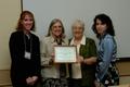 Primary view of [Elsie Wiley presents award to Fort Worth Senior Citizen Services]