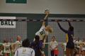 Thumbnail image of item number 1 in: '[Courtney Windham spikes ball during PVAMU match, 1]'.