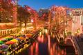 Thumbnail image of item number 1 in: '[Holiday lights at the San Antonio River Walk, 2]'.