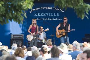 Primary view of object titled '[The Laws perform at Kerrville Folk Festival]'.