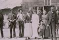 Photograph: [Photograph of men and women in Bloomfield, Texas]