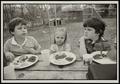 Thumbnail image of item number 1 in: '[Byrd V, Lindsay Marshall, and Jimmy Simpler Jr. eating at a picnic]'.