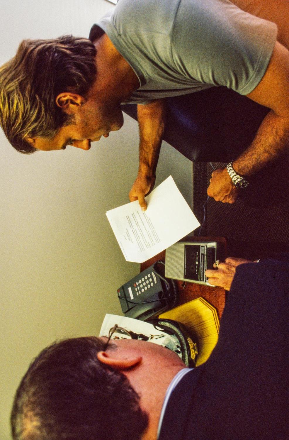 [Mike Modano reading a document to be recorded on tape]
                                                
                                                    [Sequence #]: 1 of 1
                                                