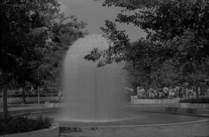 Primary view of object titled '[Water fountain at Six Flags Over Texas in Arlington, 1]'.