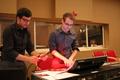 Photograph: [Ermír Bejo and Zachary Thomas work sound at CIME/ICEM 2014]
