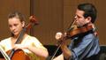 Photograph: [Valentina Crnjak and Ryan Hardcastle perform String Quartet No. 10, …