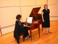 Photograph: [Elvia Puccinelli and Lynn Eustice at fortepiano, 2]