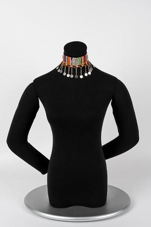 Primary view of object titled 'Beaded necklace'.