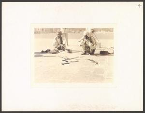 Primary view of object titled '[Two snake charmers playing the pungi]'.