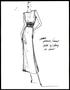 Thumbnail image of item number 1 in: '[Sketch created by Michael Faircloth of a dress and belt]'.
