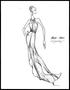 Artwork: [Sketch created by Michael Faircloth of a long flowing dress]
