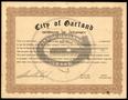 Primary view of [Certificate of Occupancy for Ken's Man's Shop from the City of Garland]