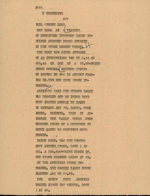 Primary view of object titled '[News Script: K678]'.