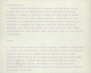 Primary view of object titled '[News Script: Gurney- Reinecke]'.