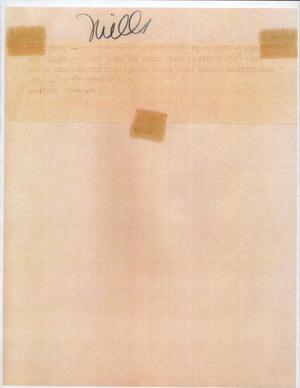 Primary view of object titled '[News Script: London]'.
