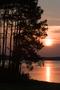 Photograph: [A Majestic Sunset Over Toledo Bend Reservoir Dam in the East Texas P…