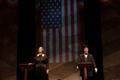 Photograph: [Susan B. Anthony and Daniel Webster debate, "The Mother of Us All," …