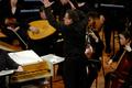 Photograph: [Graeme Jenkins conducts Baroque Orchestra during "Samson" performanc…