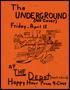 Poster: [Flyer: The Underground at the Depot '83]