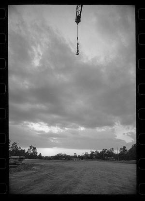 Primary view of object titled '[Crane Below a Cloudy Sky]'.