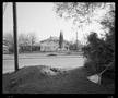 Primary view of [Fallen Sign House with Trees 1985]