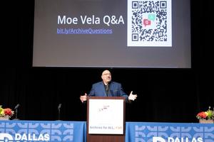 Primary view of [Q&A with Moe Vela]
