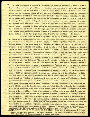 Primary view of object titled '[Pedro J. Gonzalez, autobiographical account of revolutionary times]'.