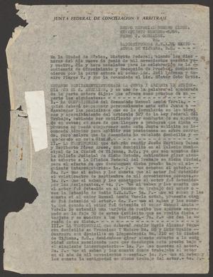 Primary view of object titled '[Document about Pedro J. Gonzalez's lawsuit against X.E.A.U. Radio, 1]'.