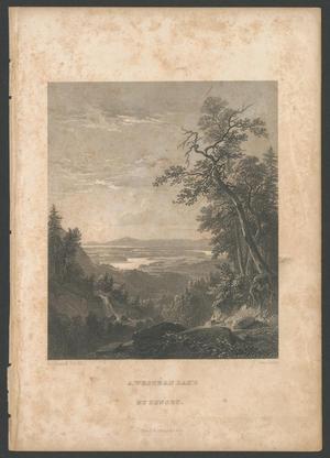 Primary view of object titled '["A Western Lake by Sunset"]'.