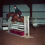 Photograph: [A horse jumping over a high obstacle]