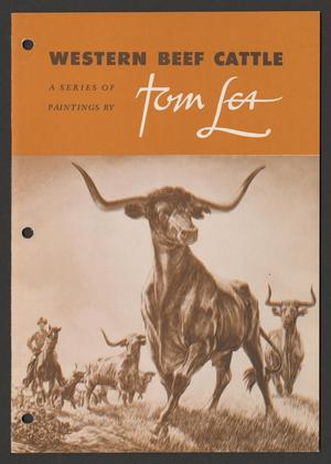 Primary view of object titled '[Western Beef Cattle: A series of paintings by Tom Lea]'.