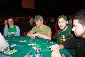 Primary view of object titled '[Four UNT Students Playing Poker]'.