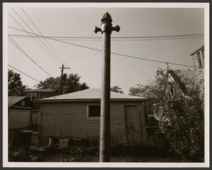 Primary view of object titled '[A post in a Chicago neighborhood]'.