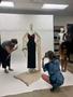 Photograph: [Students photographing mannequin]