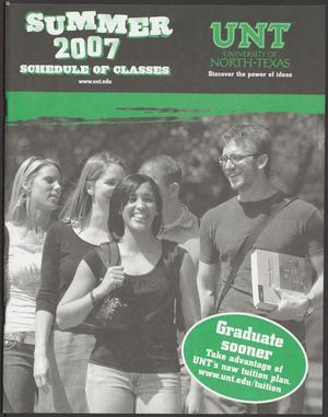 Primary view of object titled 'University of North Texas Schedule of Classes: Summer 2007'.