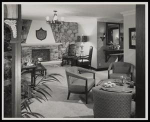 Primary view of [Interior - Living Room with Stone Wall and Fireplace]