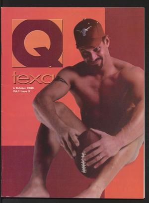 Primary view of object titled 'Qtexas, Volume 1, Issue 3, October 6, 2000'.