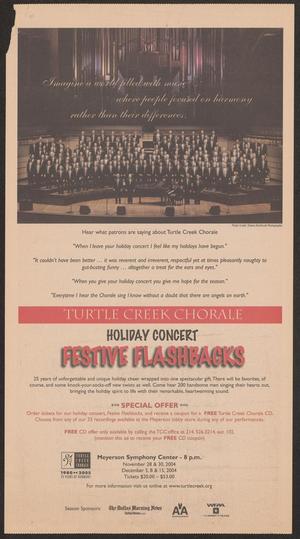 Primary view of object titled '[Turtle Creek Chorale: Holiday Concert Festive Flashbacks]'.